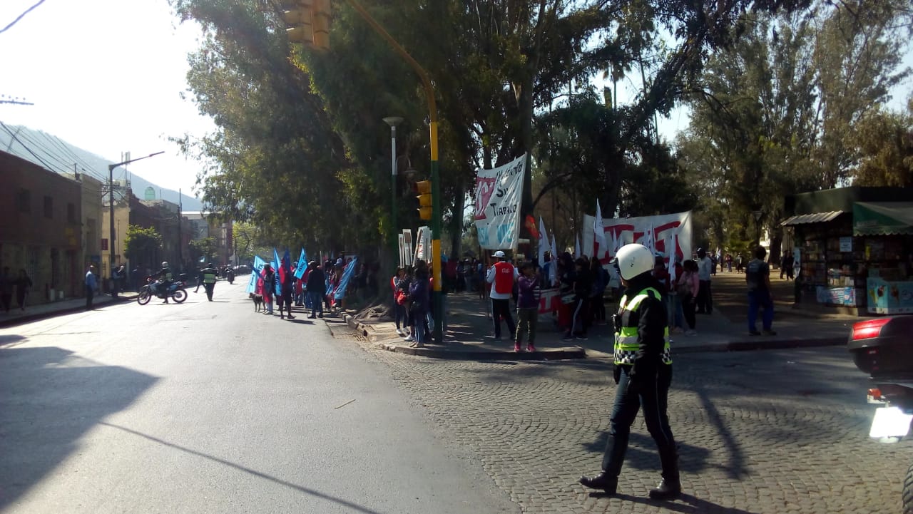 movilizacion en calle san martin